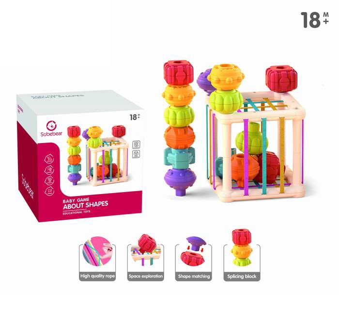 Edukativní kostka – tvarový sorter