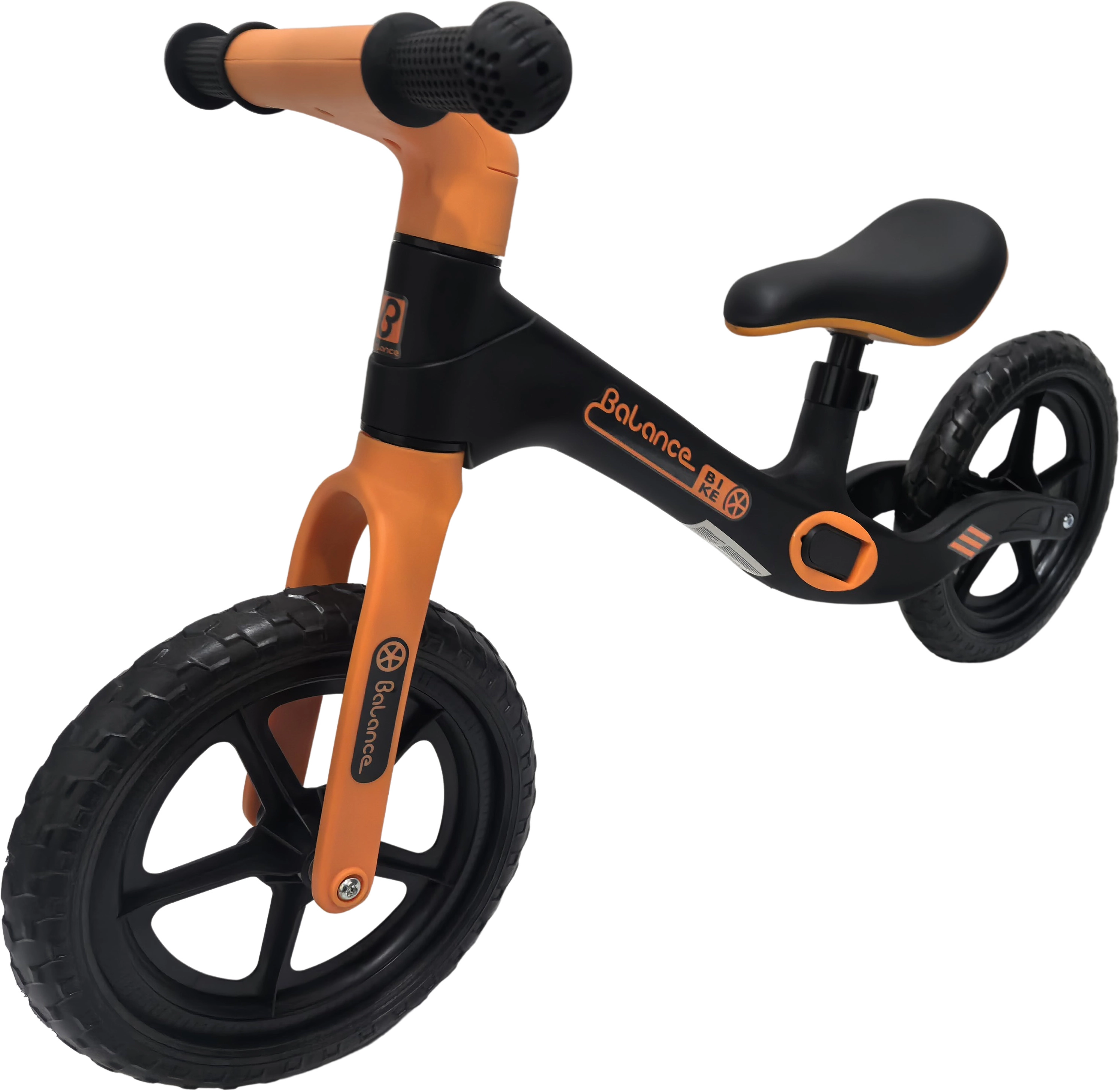 Levně Balance Bike dětské balanční odrážedlo černo-oranžové