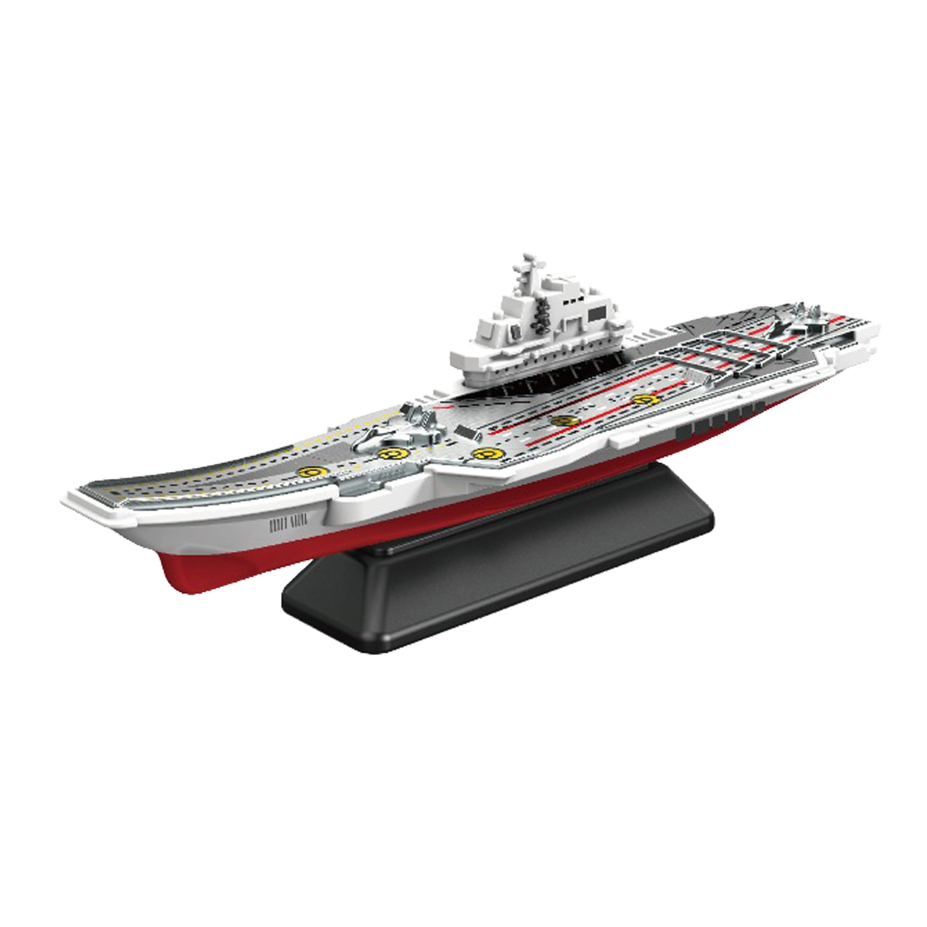 Letadlová vojenská loď na podstavci (model 1:64)