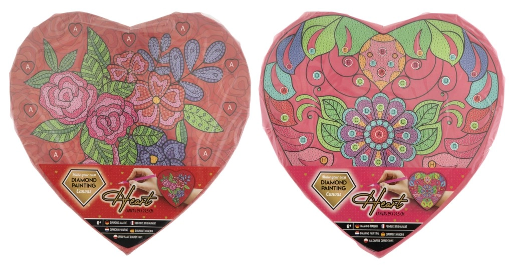 Diamantové malování Srdce 29x29,5 cm