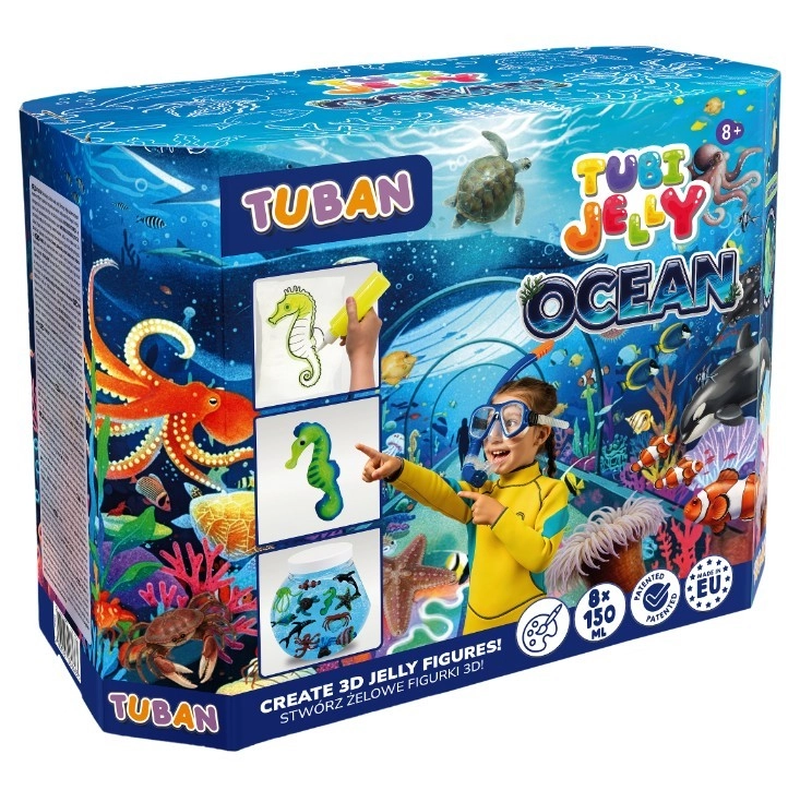 Tubi Jelly Ocean sada s velkým akváriem (8 barev)