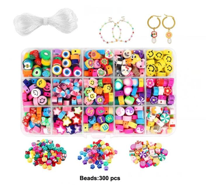 Sada DIY na výrobu náhrdelníků a náramků, 300 ks