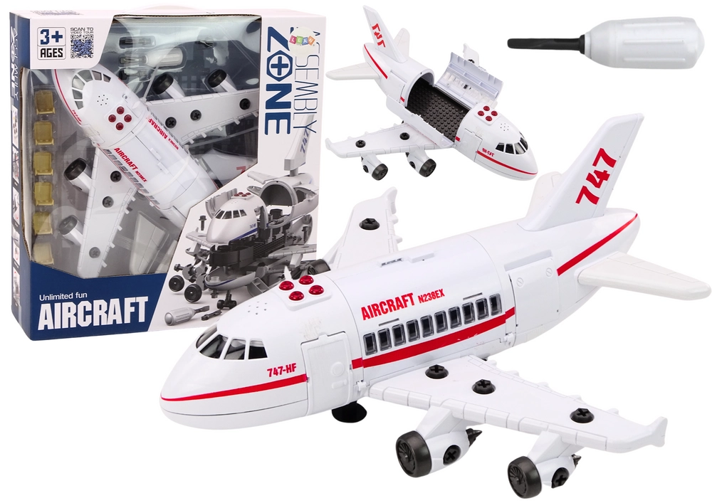 Velké montážní osobní letadlo se světly a zvuky
