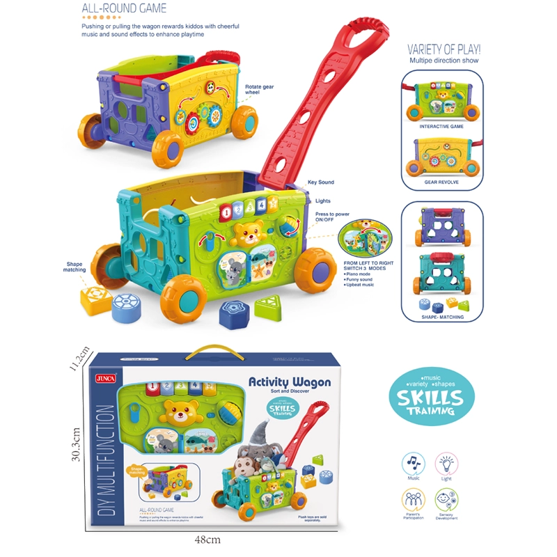 Edukační tahací vozík s přiřazovacím tříděním