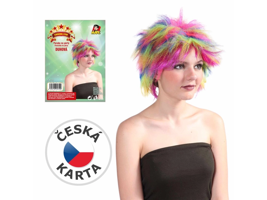 dětská barevná paruka multicolor