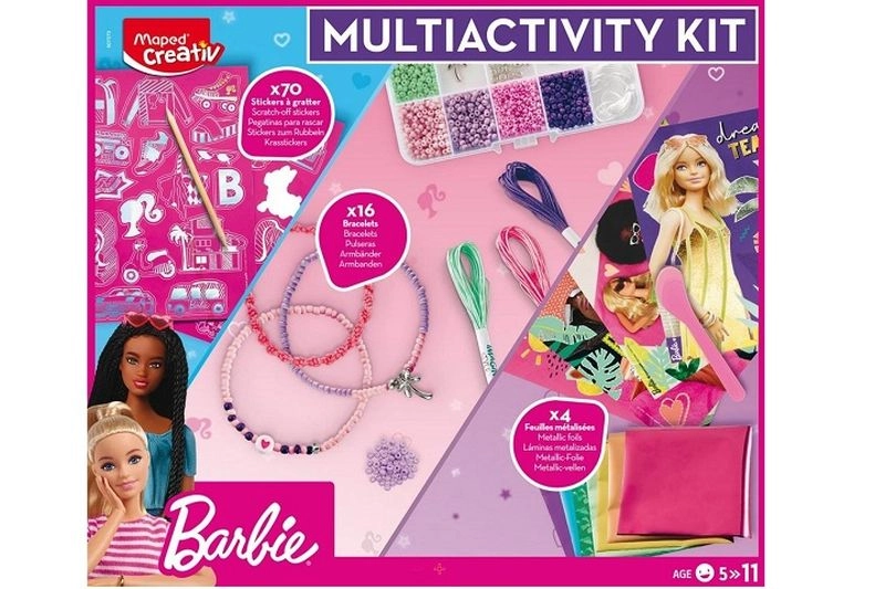 Maped Sada Creativ Barbie Multiactivity Kit sada 3v1