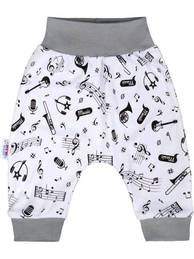 kojenecké bavlněné polodupačky new baby music 68 (4–6 měsíců)