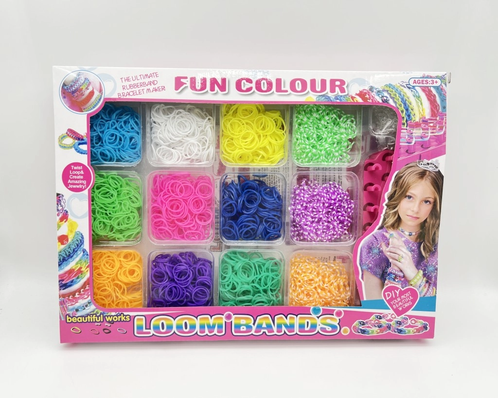 Alltoys Kreativní sada na výrobu náramků Loom Band 2400 ks