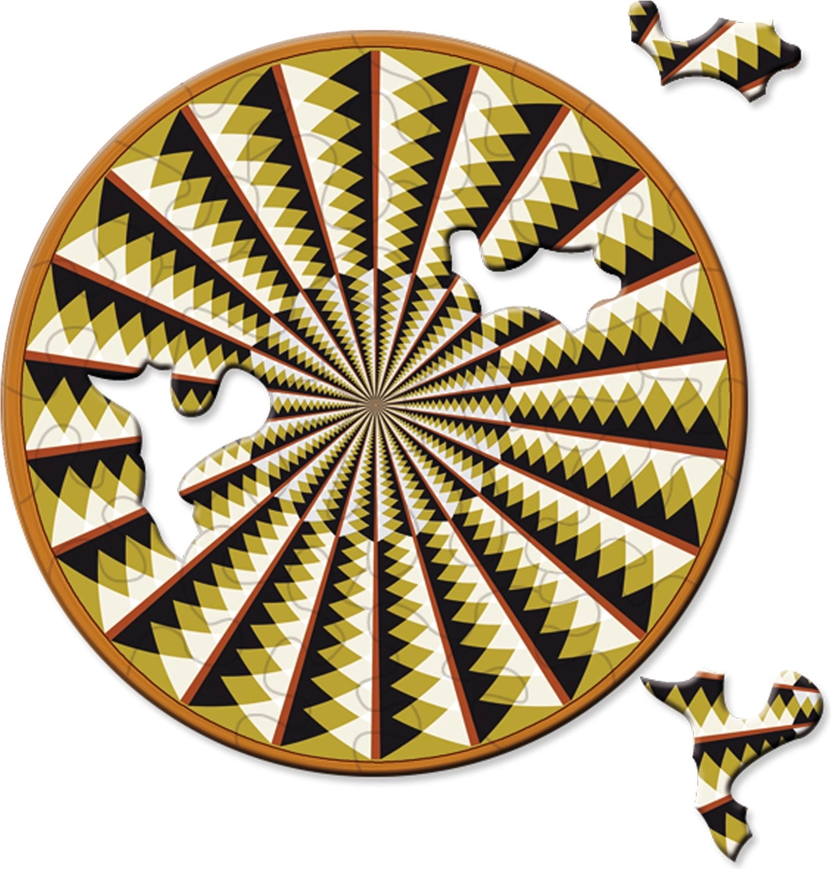 Kulaté puzzle CURIOSI Picoli Kolotoč 33 dílků