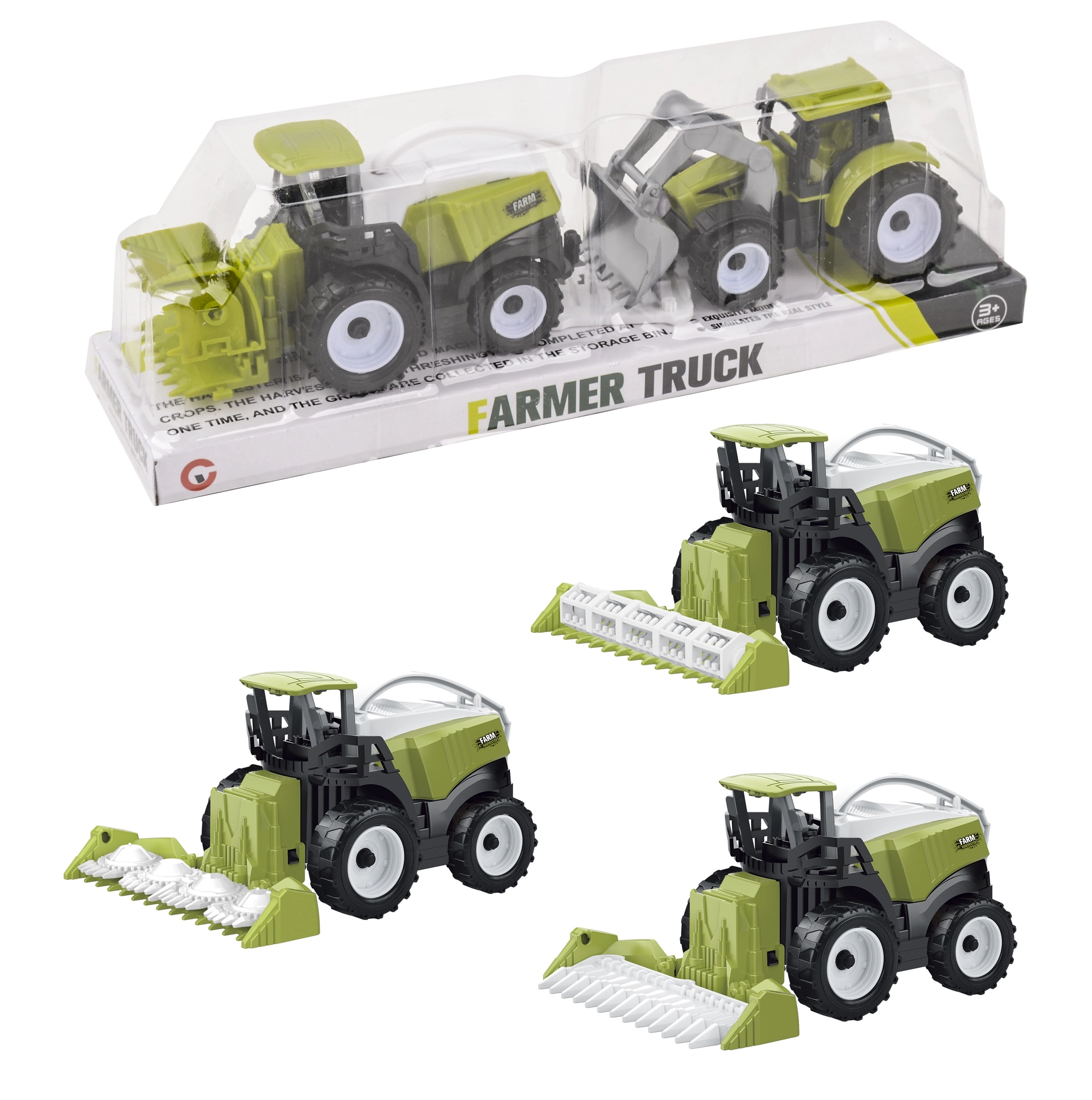 Levně Wiky Vehicles Kombajn s traktorem 12,5 cm