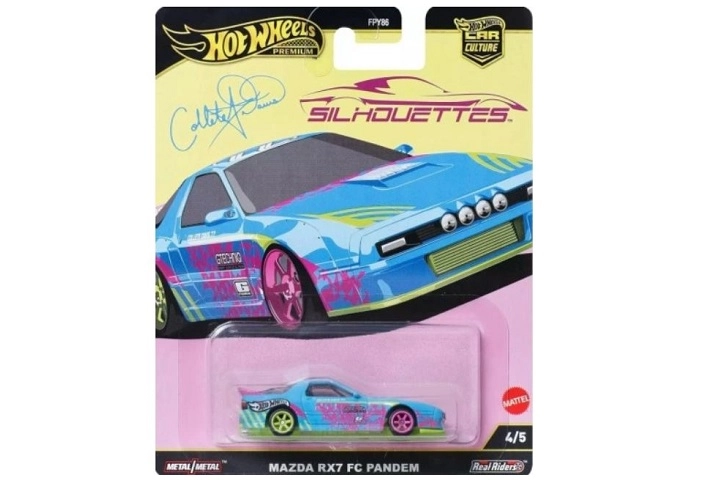 Hot Wheels premium model Mazda RX-7 FC Pandem v měřítku 1:64