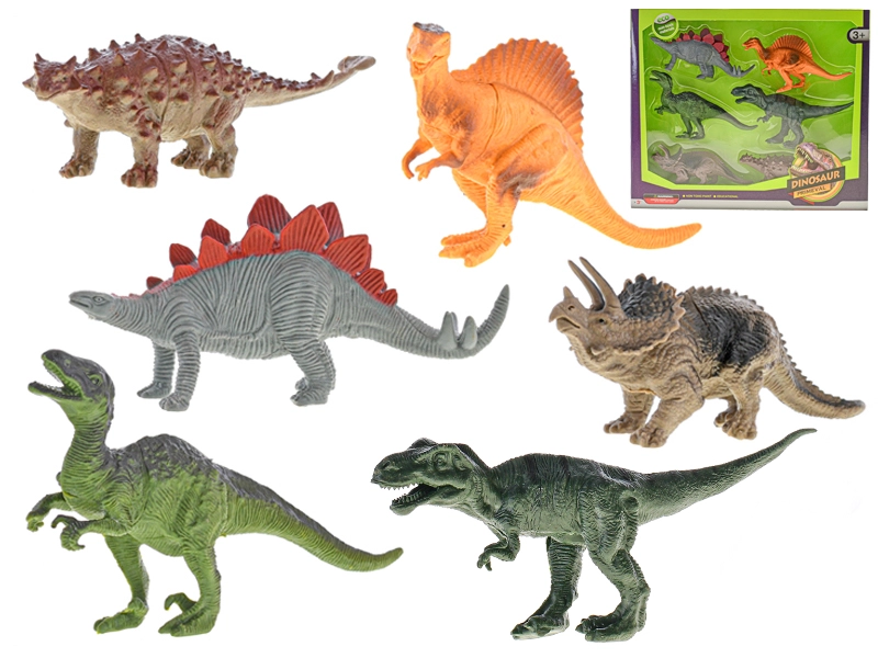 Mikro Dinosaurus 14-17cm 6ks v krabičce