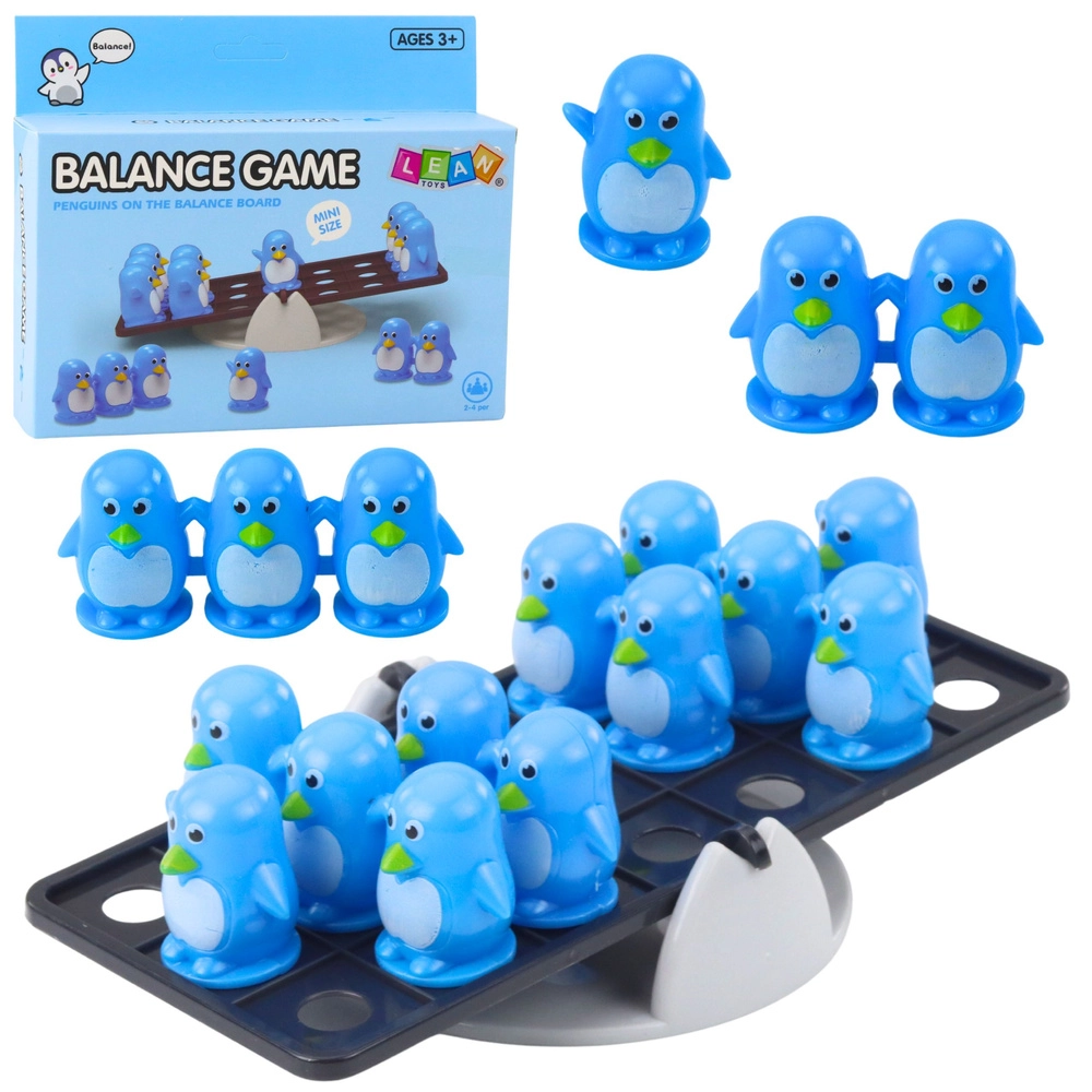 Edukativní balanční hra pingvínci pro děti – modrá