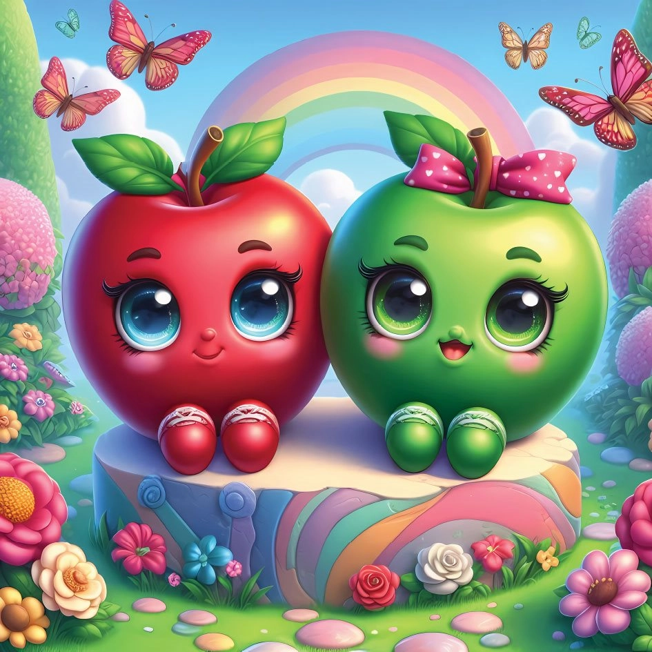 YAZZ Puzzle roztomilá jablíčka 1023 dílků