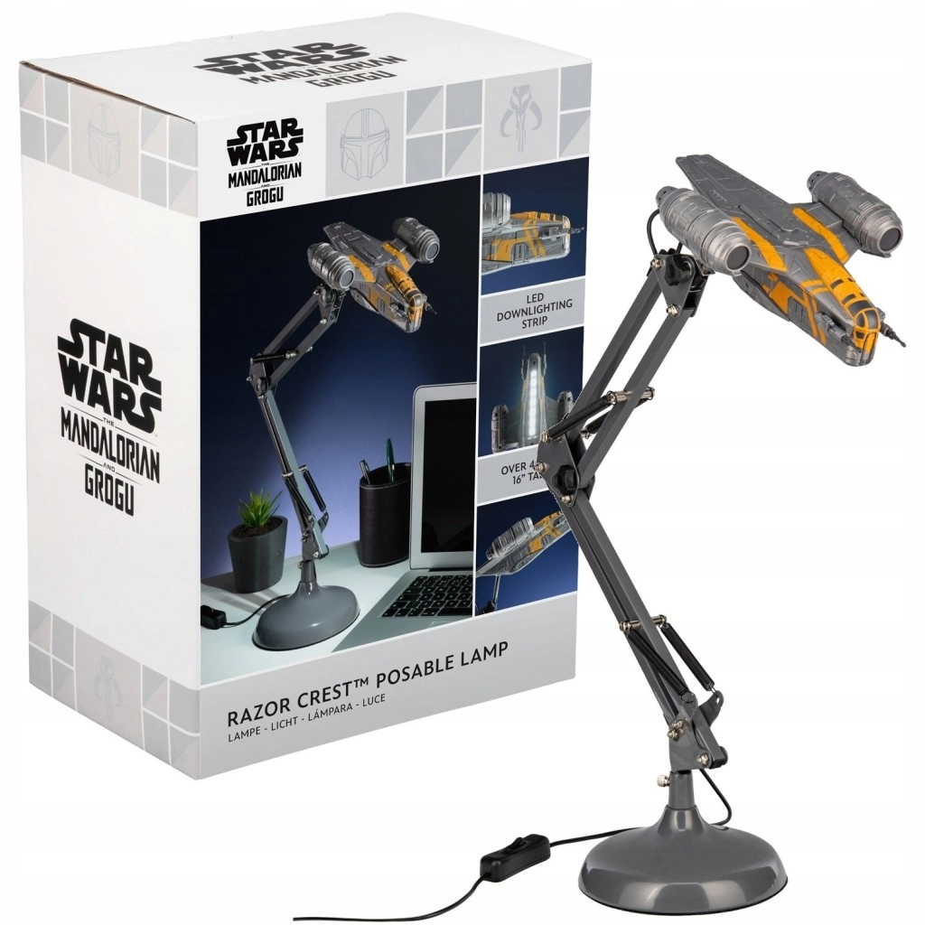 Polohovatelná stolní lampa Mandalorian Star Wars
