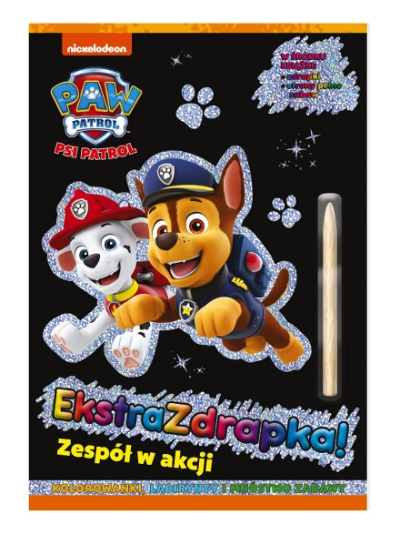 Tlapková patrola – extra škrabací kniha: Tým v akci