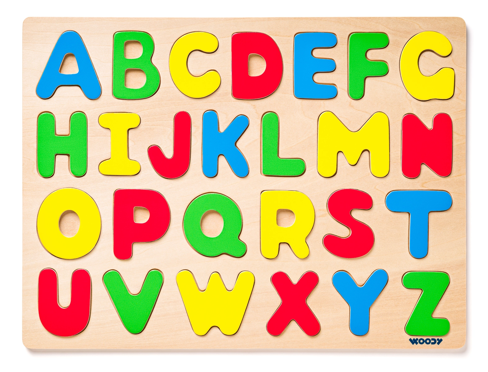 Levně Woody Puzzle na desce Abeceda
