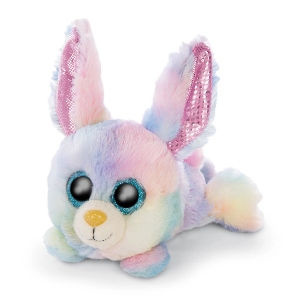 Levně Nici Glubschis Zajačik Rainbow Candy ležiaci 15 cm