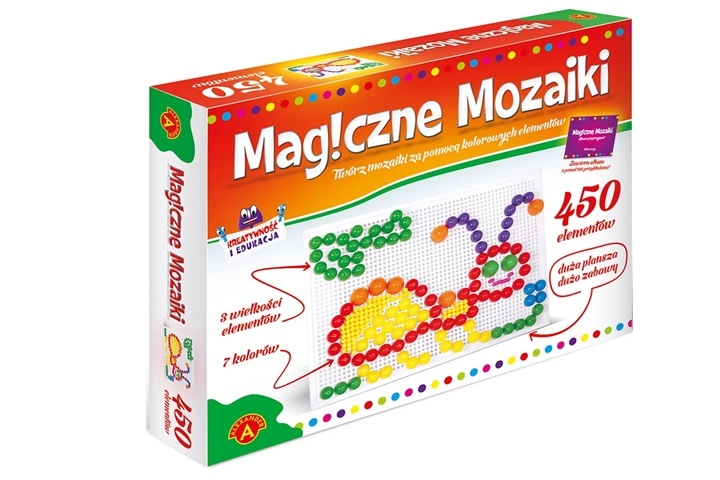 Magické mozaiky – kreativní vzdělávací sada 450 ks