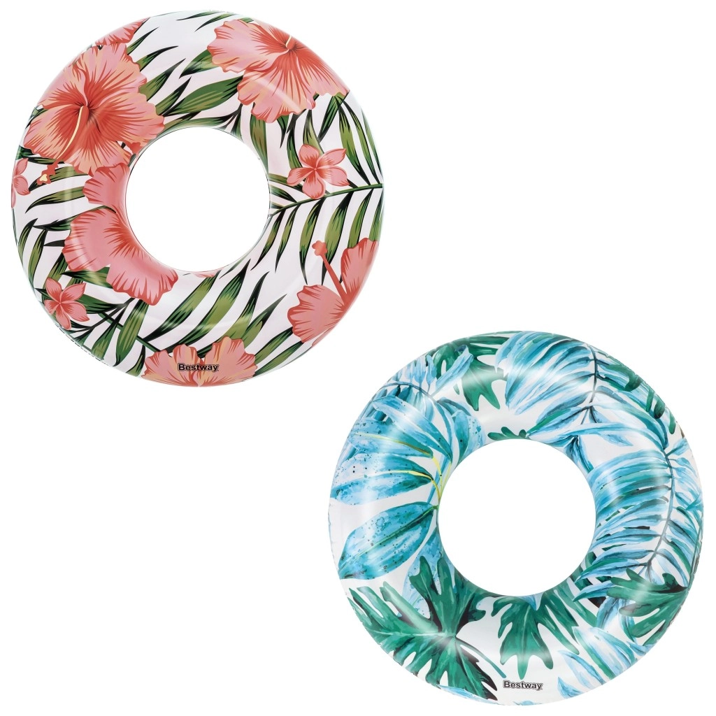 Bestway Nafukovací kruh - Tropical, palmy, 2 druhy, průměr 119cm
