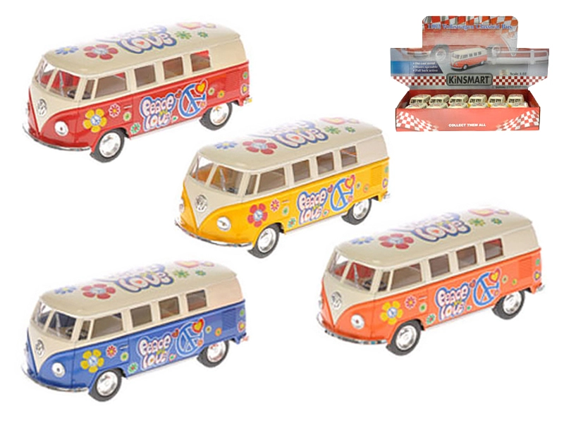 Kinsmart kovový model Volkswagen Classical Bus 1962 1:32 13 cm