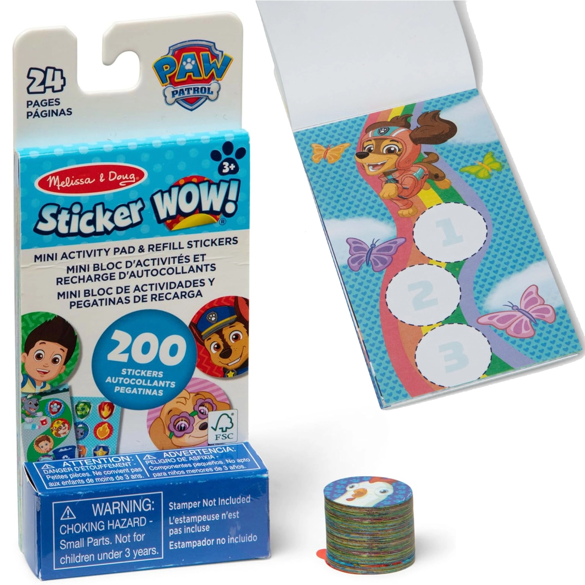 Melissa & Doug Sticker Wow doplňovací sada samolepek Psi Patrol (200 ks)