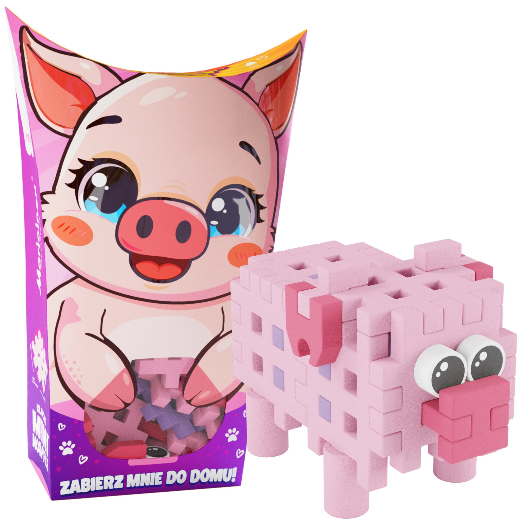 Stavebnice Mini Waffle Pocket Pets – prasátko