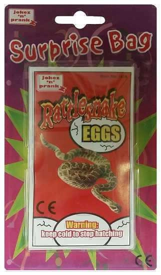 Pytlík s překvapením – vejce chřestýše pro děti