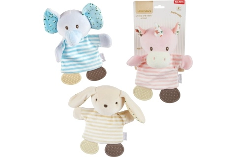 Plyšové chrastítko zvířátko pro miminka