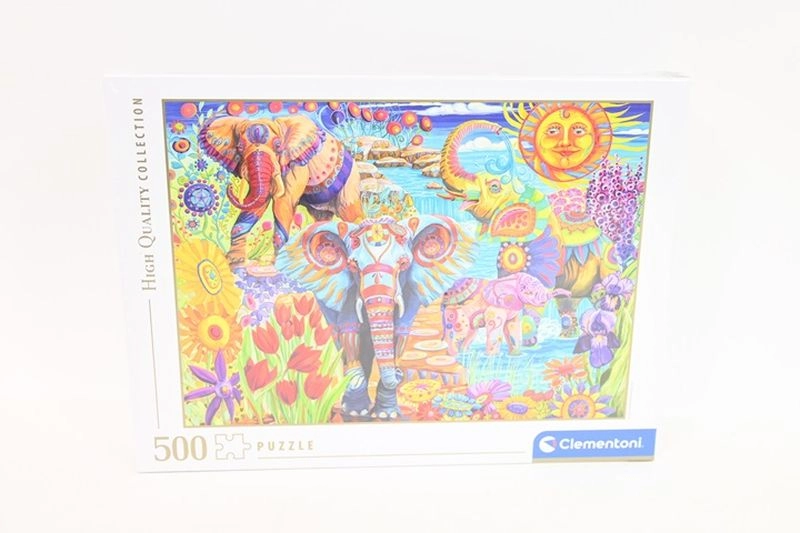 Clementoni puzzle Elephants Carnival 500 dílků
