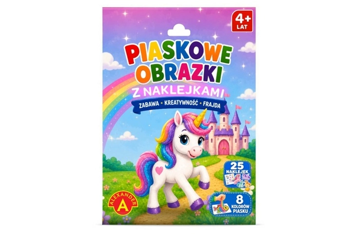 Kreativní sada pískové obrázky Jednorožec