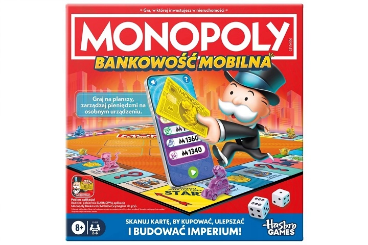 Hasbro Monopoly bankovnictví v mobilu