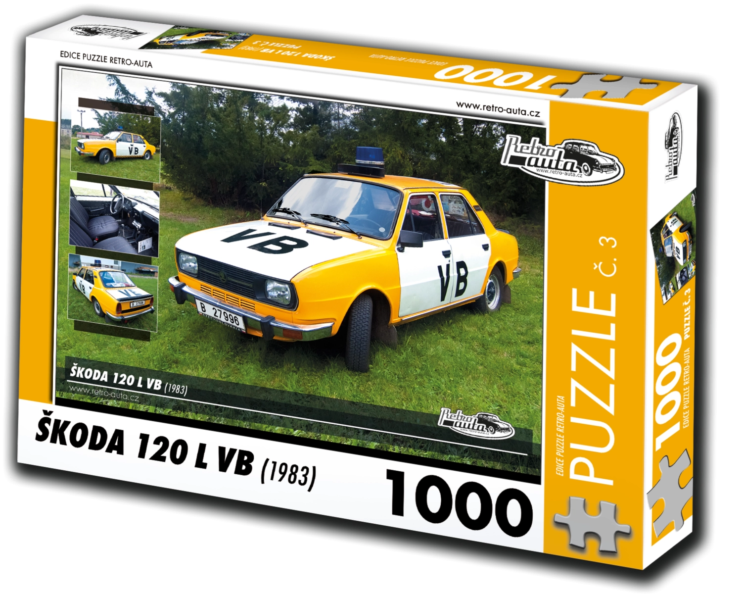 Puzzle RETRO-AUTA Škoda 120 L VB 1000 dílků