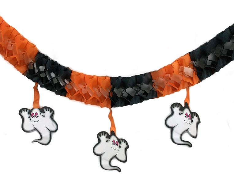 Levně Gerlandina papírová Halloween duch 3m