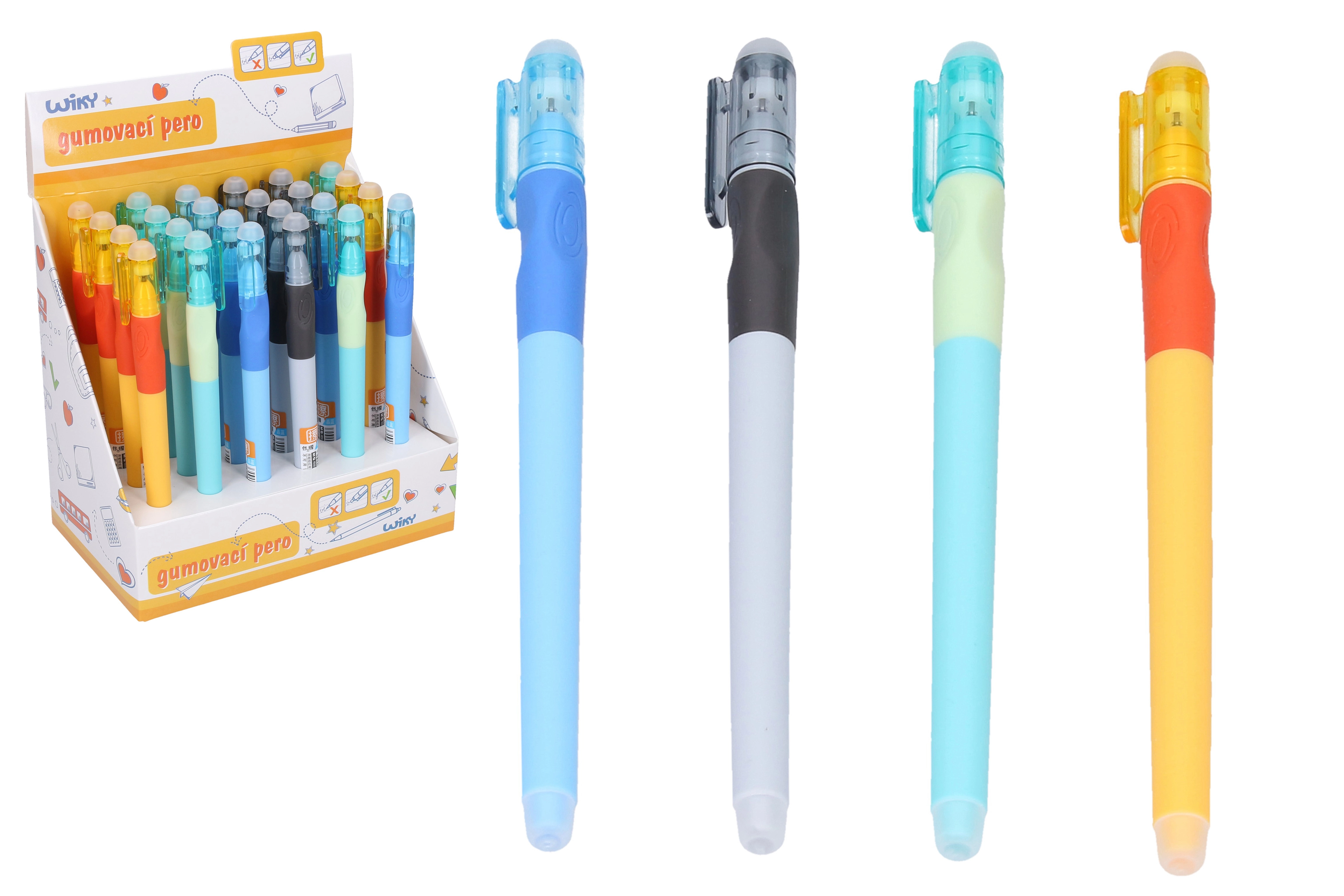 Gumovací propiska 0,5 mm s modrou náplní