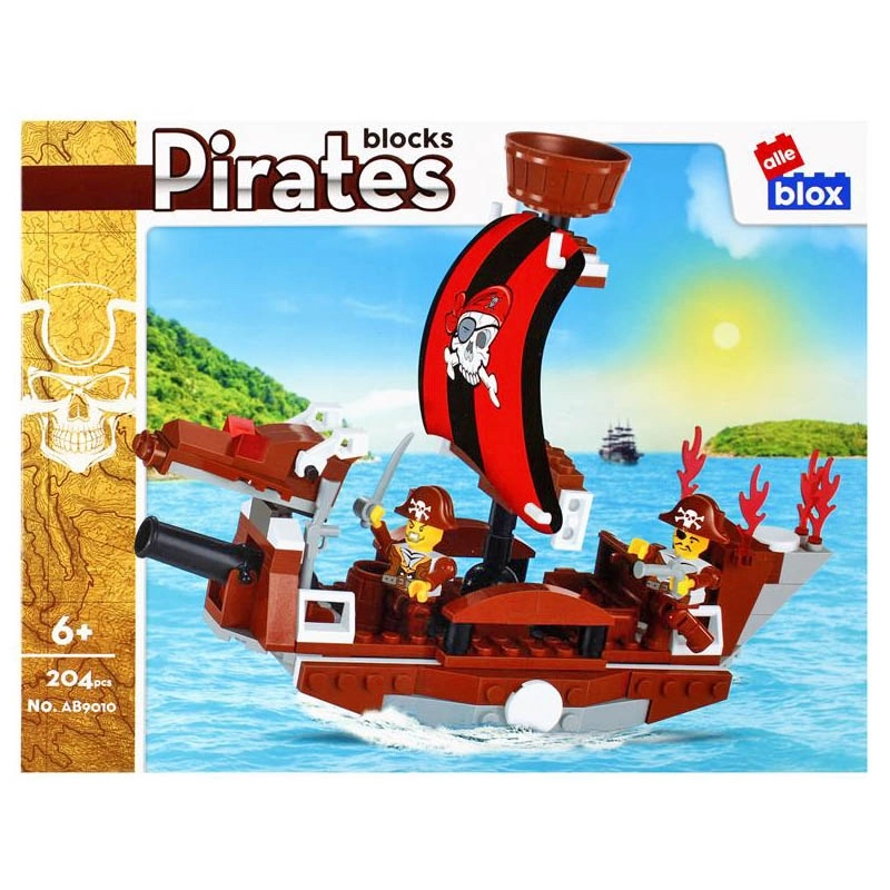 Stavebnice pirátská loď s minifigurkami