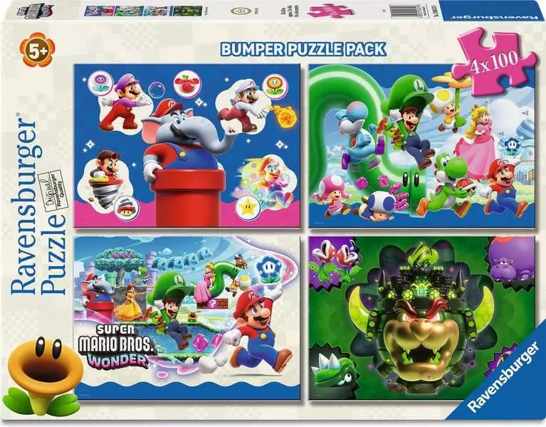 Ravensburger puzzle Super Mario 4×100 dílků