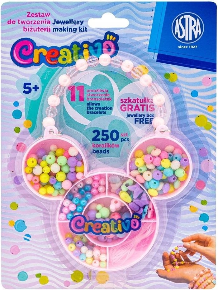 Astra sada korálků Myš – kreativní set pro výrobu šperků