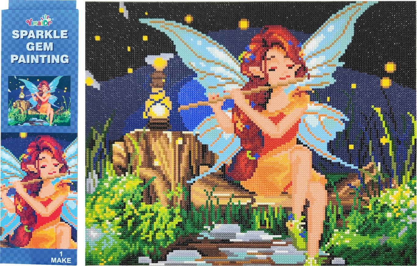 Levně VIMALOR Diamantové malování Víla 34 x 43 cm
