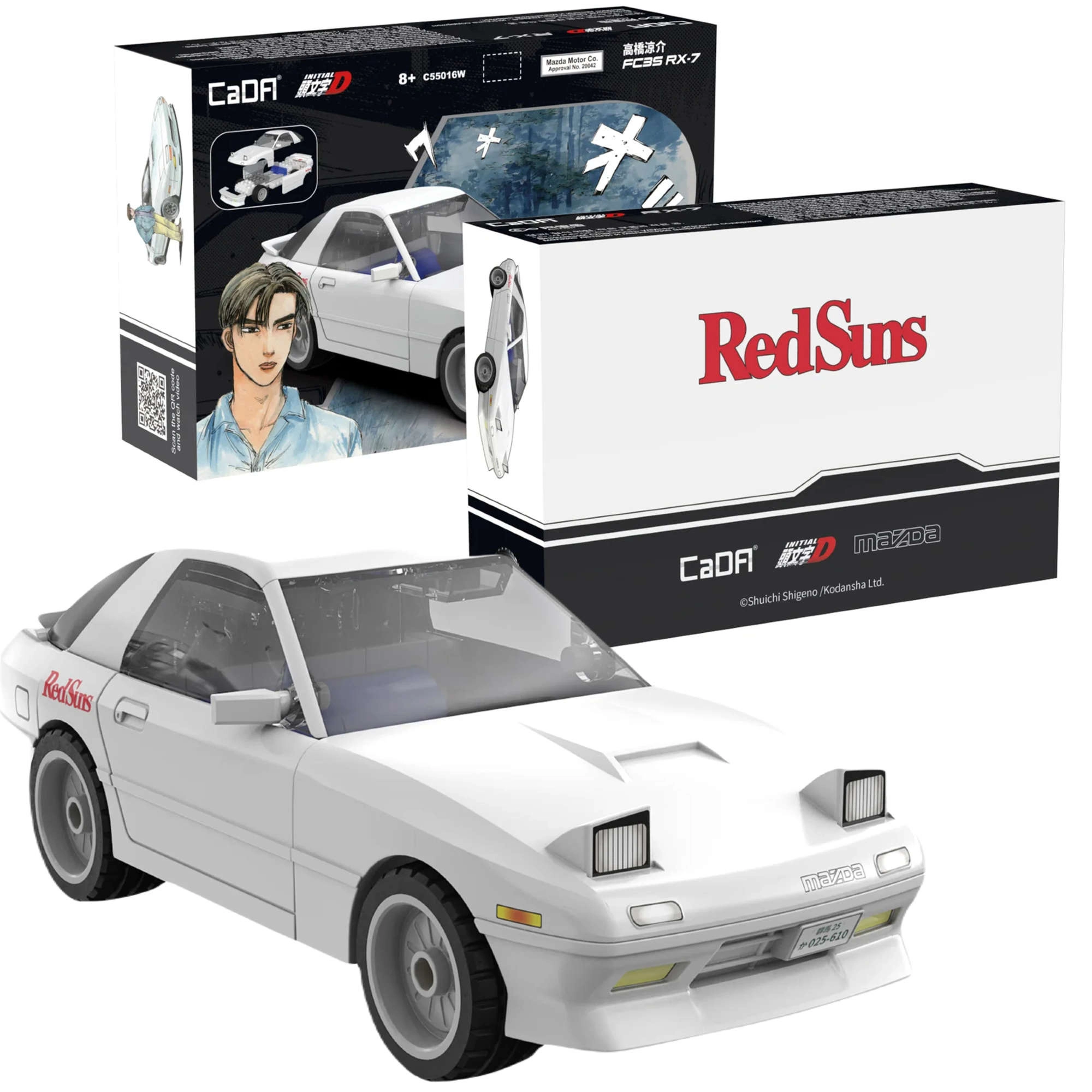 CaDA Mazda RX-7 FD3S Initial D stavebnice auta 1:35