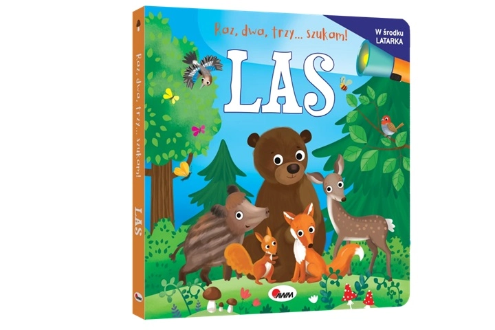 Raz, dva, tři… hledám! Les – knížka s kartonovou baterkou