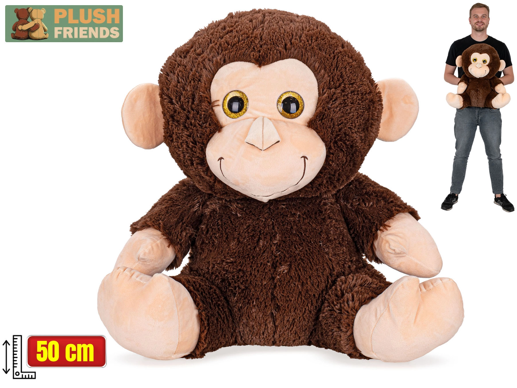 Plush Friends plyšová opice 50 cm