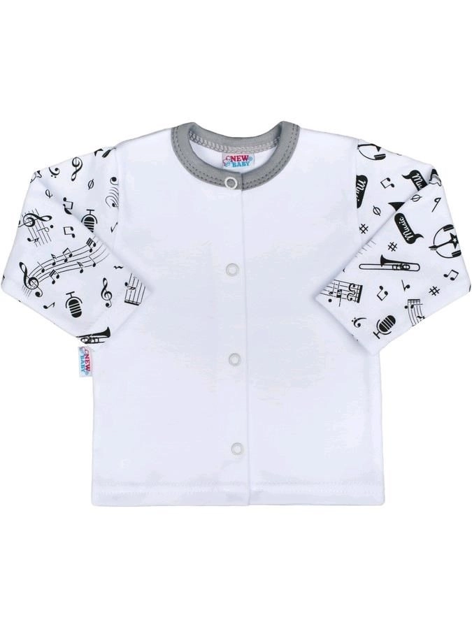 kojenecký bavlněný kabátek new baby music 68 (4–6 měsíců)