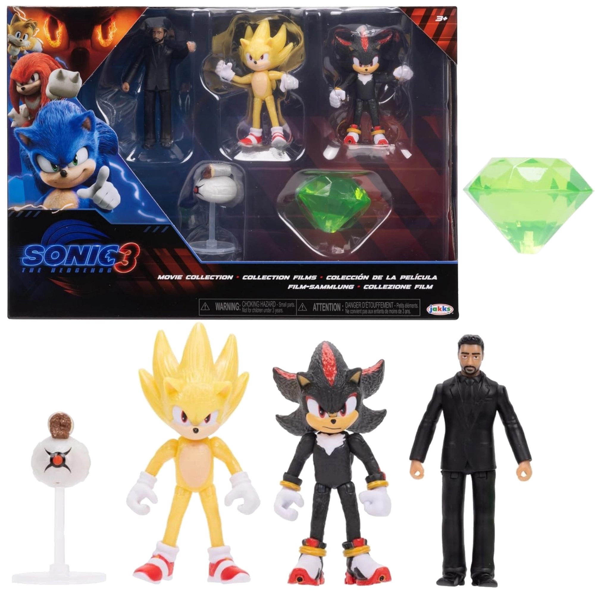 Sonic the Hedgehog 3 Movie Collection – sada 5 figurek 2,5”