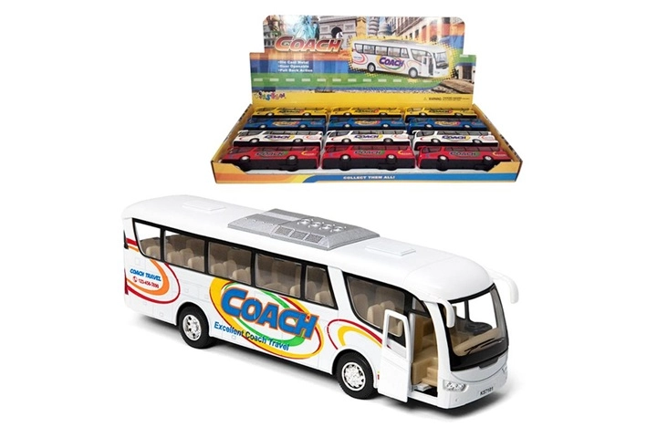Kovový autobus - 1 kus