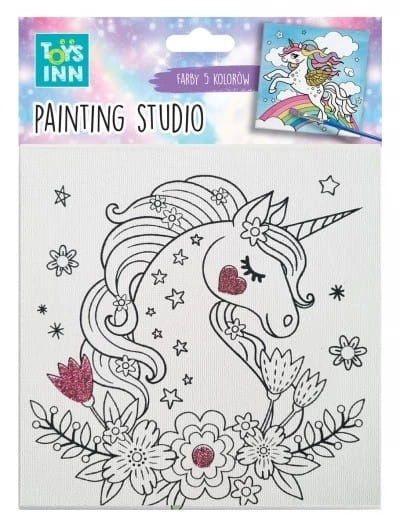 Kreativní malířská sada Canvas Malý ptáček TOYSINN 15 × 15 cm