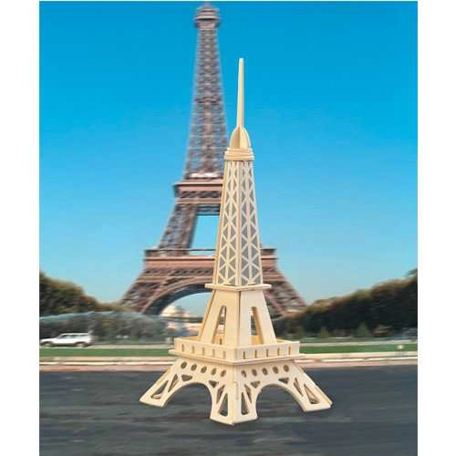 Woodcraft dřevěné 3D puzzle eiffelova věž