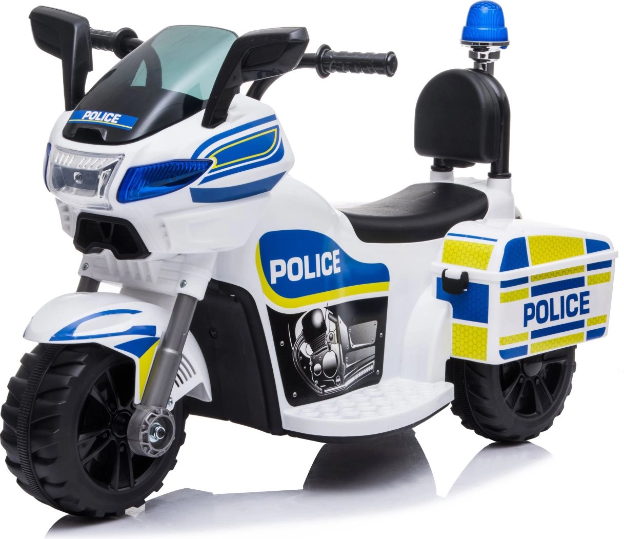 elektrická dětská policejní motorka white