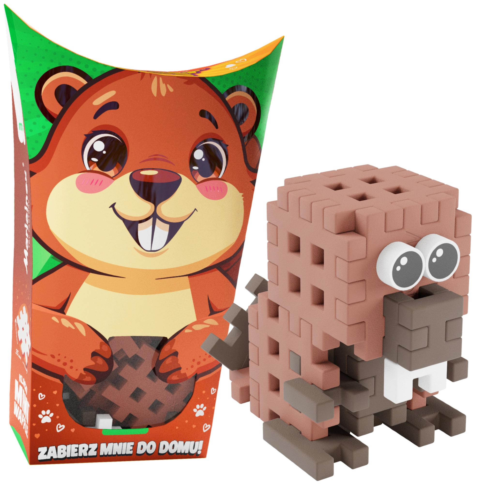 Stavebnice Mini Waffle Pocket Pets – bobr