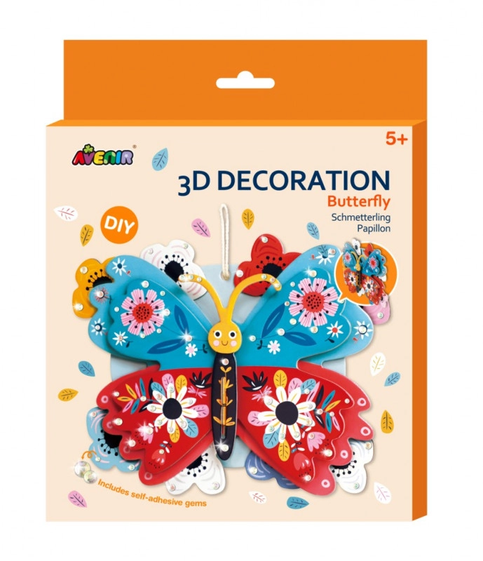 Levně 3D dekorace velká Motýl